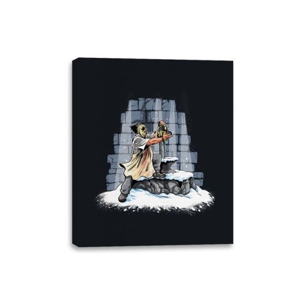The Chainsaw in the Stone - Canvas Wraps Cheap