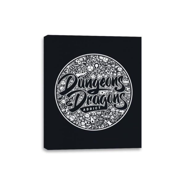 DnD Addict Mosaic - Canvas Wraps Discount
