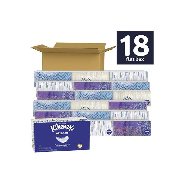 Get 2 Packs Of 18 Boxes Kleenex Ultra Soft 3-Ply Facial Tissue Via Amazon Online Hot Sale