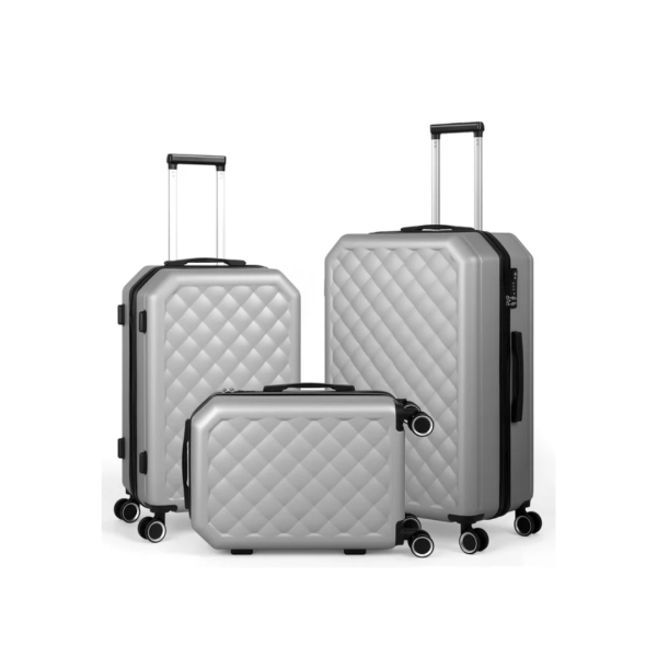 3-Piece HIKOLAYAE Concentric Collection Hardside Luggage Set (Many Colors) Via Walmart on Sale