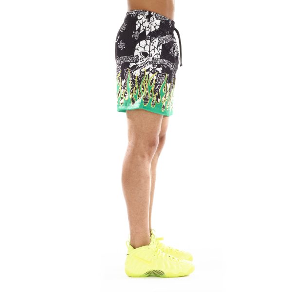 MESH ATHLETIC SHORT IN PAISLEY FLAME on Sale - Image 5