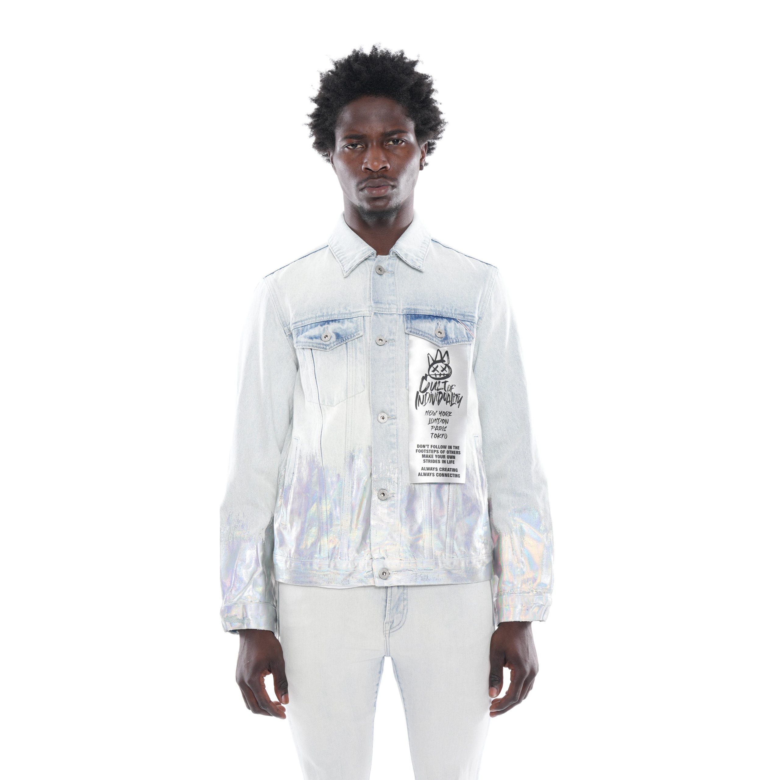 TYPE II DENIM JACKET IN FOIL For Discount