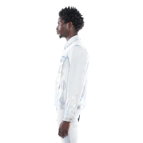 TYPE II DENIM JACKET IN FOIL For Discount - Image 5