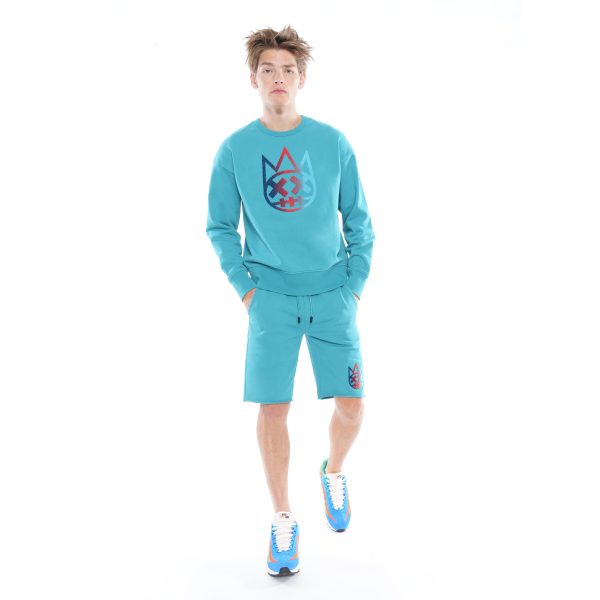 SWEATSHORT IN TILE BLUE on Sale - Image 4
