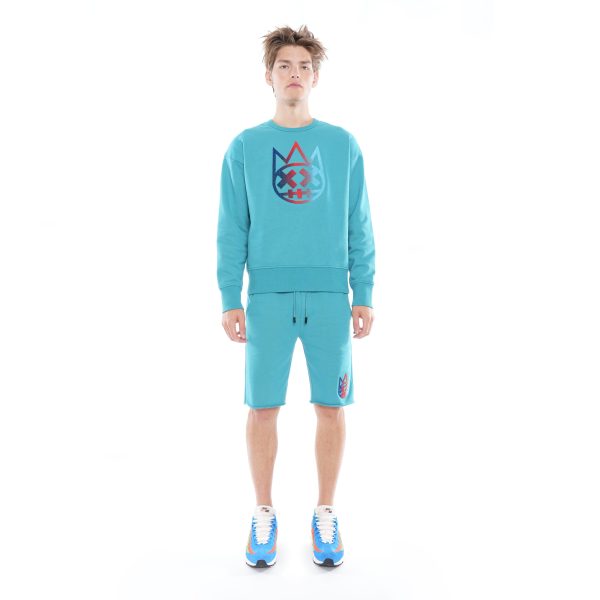 SWEATSHORT IN TILE BLUE on Sale - Image 5